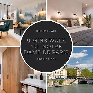 Cosy A 9 Min A Pied De La Cathedrale Notre Dame , Parigi Francia